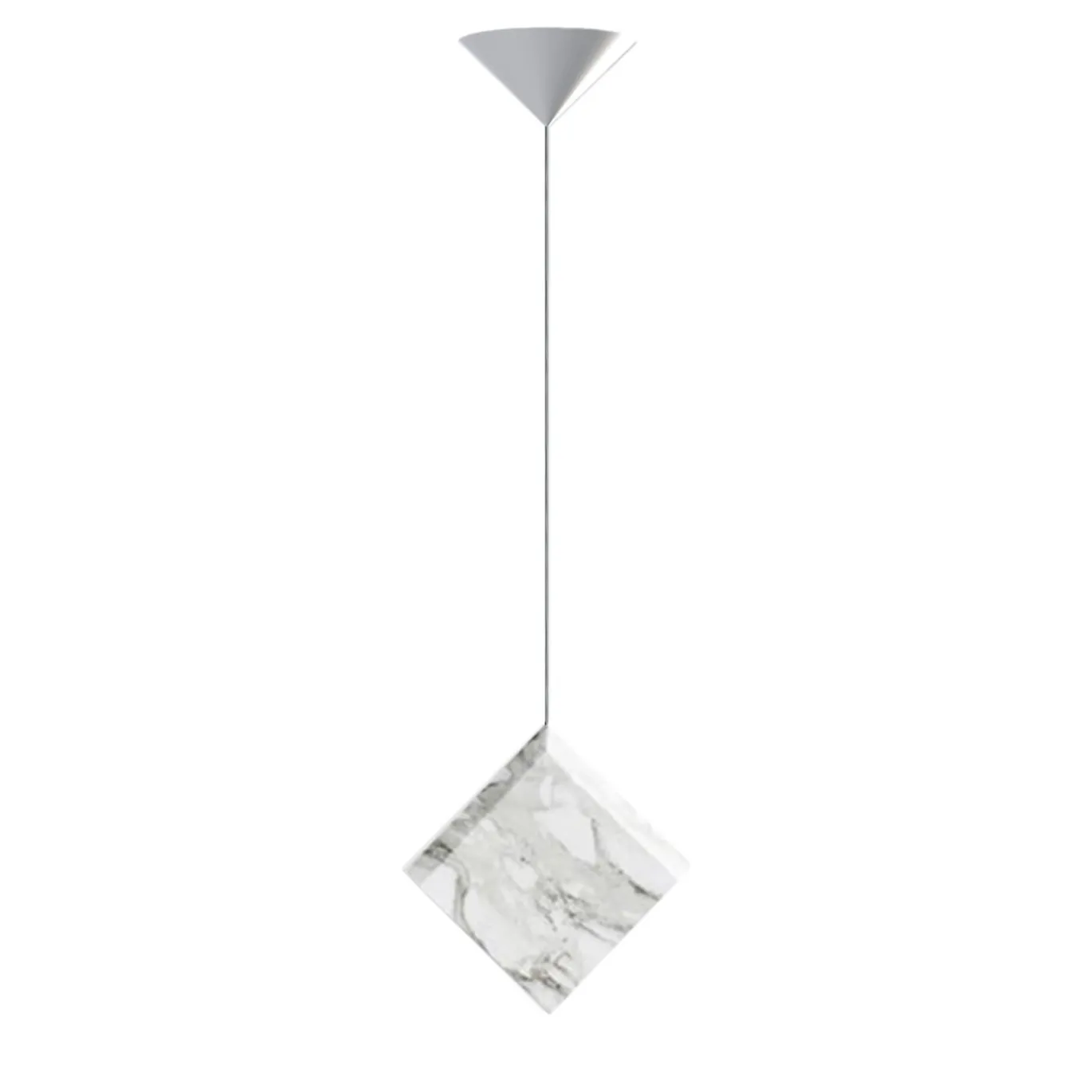 Werner Jr. Lampada a sospensione in marmo Calacatta #1