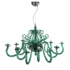 Yncanto Lampadario verde 12 luci