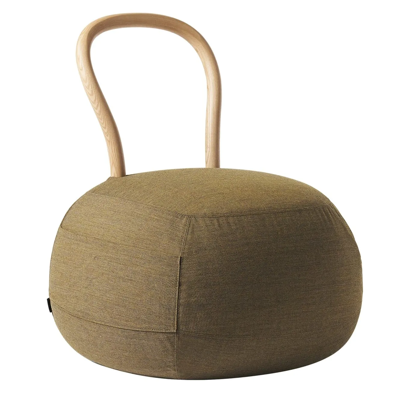 Yum Yum 66/B Sedia da salotto verde oliva di Lapo Ciatti