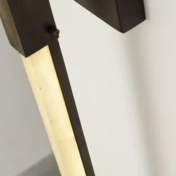 Z640 Lampada da parete in ottone e alabastro